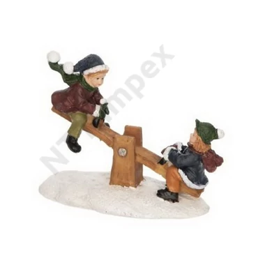 DDK9414LDLK Téli mini falu 7,5x3,7x6CM színes   DD59414