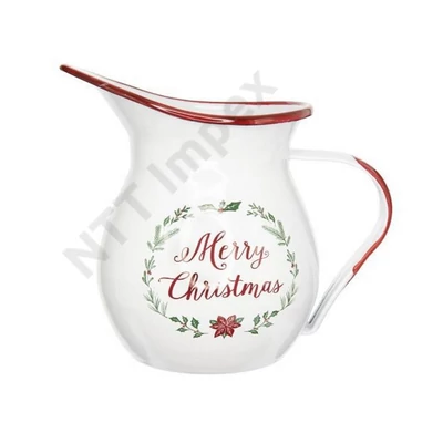 DDK0124LDLK Kancsó "Merry Christmas" felirattal, bádog, 18x13x19 cm,  DD60124