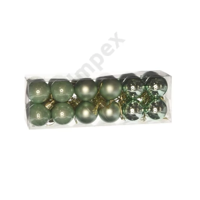 DDK3088LDLK Gömb dobozban műanyag 3cm menta zöld 3 féle S/24 DD63088