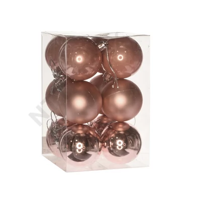DDK3108LDLK Gömb dobozban műanyag 6cm eperkrém 3 féle S/12 (kat. 4) DD63108