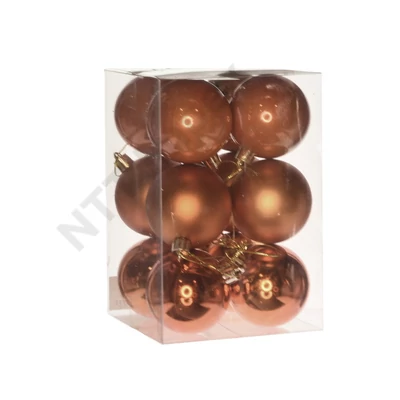 DDK3112LDLK Gömb dobozban műanyag 6cm narancs 3 féle S/12 (kat. 4) DD63112