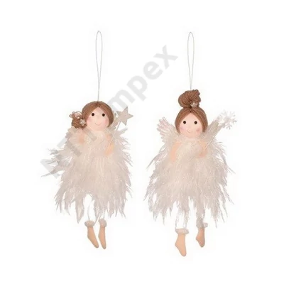 DDK3168LDLK Tündér akasztós textil 18cm f ehér 2 f éle   DD63168