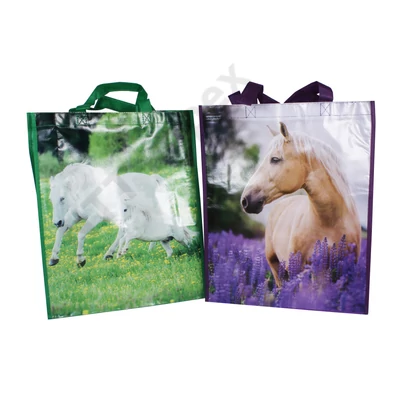 HKS0160HKTX BEVÁSÁRLÓ TÁSKA 32x39x10cm Lovak HKS-0160