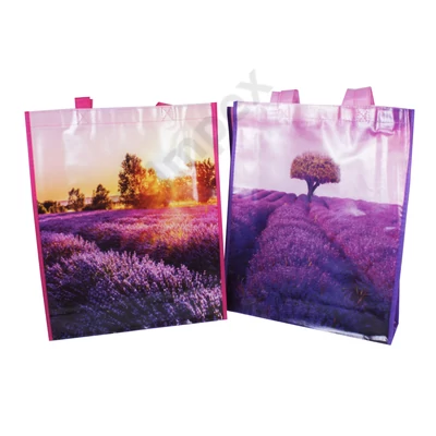 HKS0163HKTX BEVÁSÁRLÓ TÁSKA 32x39x10cm Levender HKS-0163
