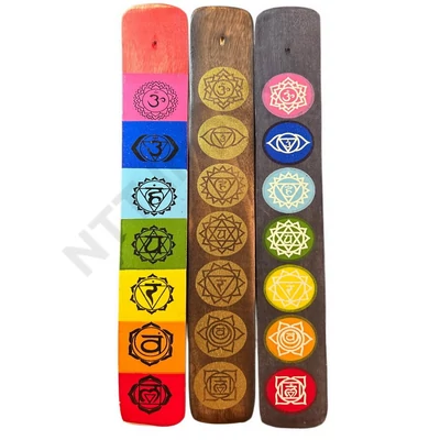 GLD1482FSTT Füstölőtartó lapocska 7 chakra GLD-1482
