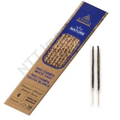 ARM1652FSLD AROMA NATURE Füstölő 12db/dob. NAG CHAMPA WHITE SAGE