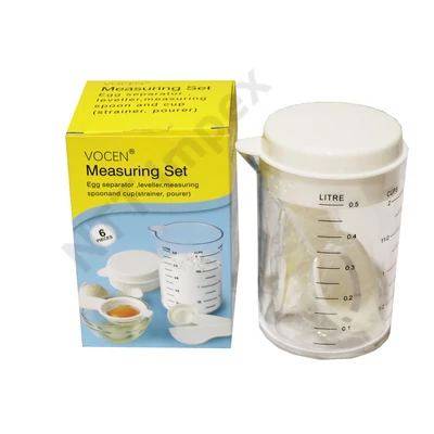 HKS6454FEKK Konyhai mérő+mérőkanál szett 6pcs/ 9*14cm  HKS-6454