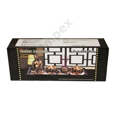 HKS6635GYTT Buddha Mécses-füstölőtartó 36*13x15cm  HKS-6635