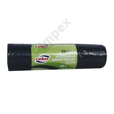 GLS1018HKSS CEBU ÖKO húzózárás szemeteszsák 35l