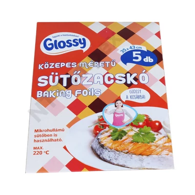 GLS8598FESE Glossy sütőzsacskó 5db. közepes méretű