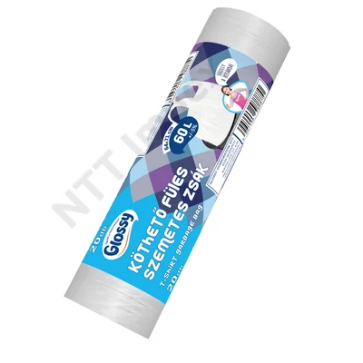 GLS8887HKSS Glossy köthető füles kukazsák 60l