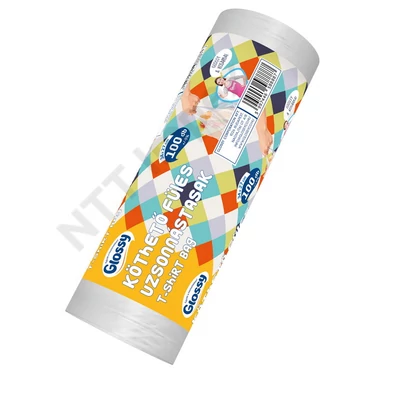 GLS8888HKEE GLOSSY köthető füles uzsonás tasak 100db