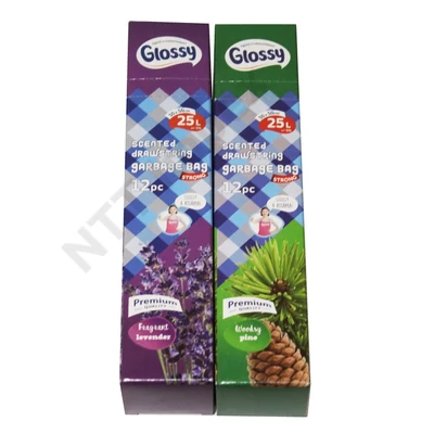 GLS8915HKSS Glossy húzózáras kukazsák illatos 25l Levendula/erdei fenyő