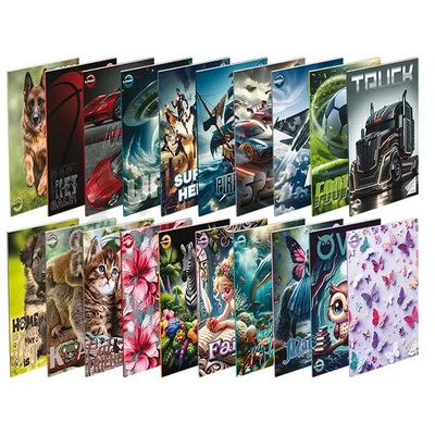 TTP0299PIIS Füzet T-Creativ A/5 21-32 vonalas, vegyes minta