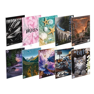 TTP0301PIIS Füzet T-Creativ A/4 81-32 vonalas, vegyes minta