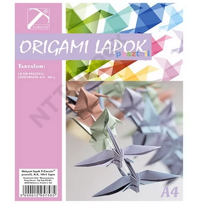 TTP5758PIIS Origami lap T-Creativ A/4 pastell, 10 lapos