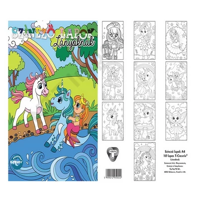TTP5924PIEE Színező lapok T-Creativ A/4, lányoknak