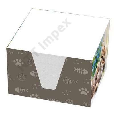 TTP7016PIEE Tepőtömb T-Creactiv tokos 9x9x6 mintás Kitten