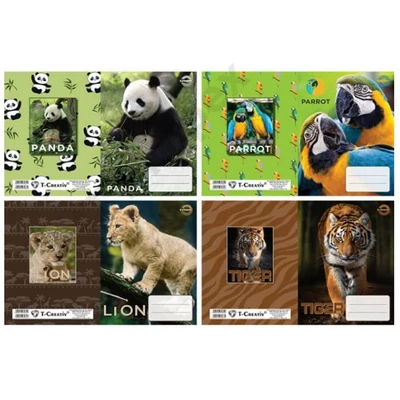 TTP7982PIIS Füzetborító betétes T-Creative Extra, A/5'25/11 Wild Animals