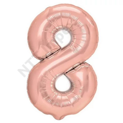 ANT9267JAPY Lufi fólia, 40cm, 8, rózsa arany