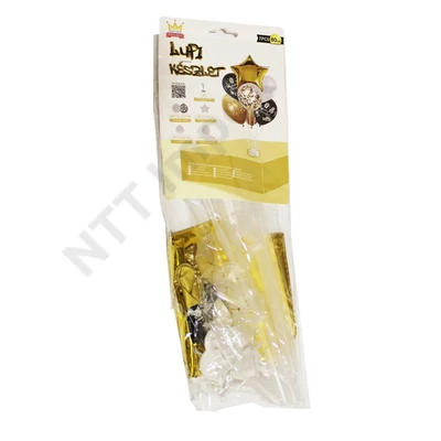 ANT0588JAPY Lufi asztali, csillag, arany, 6+1db/cs