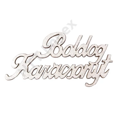 BDM1906LDLK FESTETT FELIRAT FÁBÓL 4DB 10X5CM BK.EZSÜST MT5-02