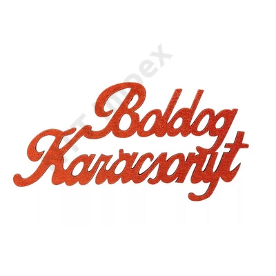 BDM2376LDLK FESTETT FELIRAT FÁBÓL 4DB 10X5CM BK.PIROS MT5-33