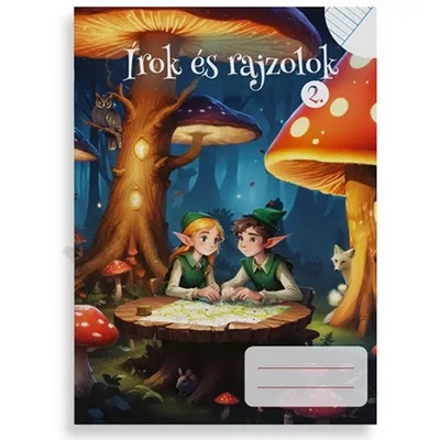 PTR0758PIIS Füzet pd kisalakú Írok és rajzolok II. vonalas-sima 32 lapos