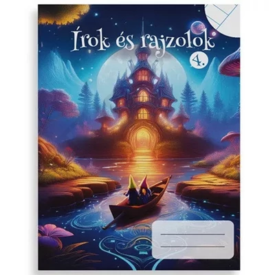 PTR0760PIIS Füzet pd kisalakú Írok és rajzolok IV. vonalas-sima 32 lapos