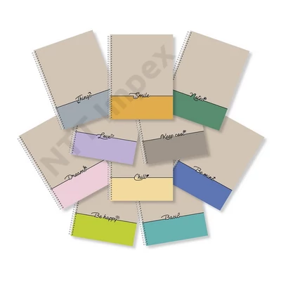 PTR2385PIIS Spirálfüzet pd Uniwords A/5-80 lapos kockás