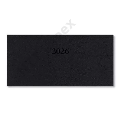 PTR5651PIEE Határidőnapló Period Standard Zsebnaptár fekvő fekete műbőr 2026 