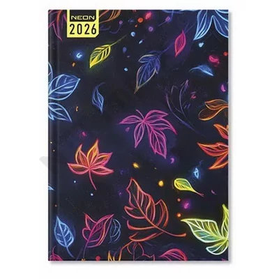 PTR5990PIEE Határidőnapló Period Neon B/5 heti Leaf papír 2026