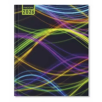 PTR5992PIEE Határidőnapló Period Neon B/5 heti Waves papír 2026