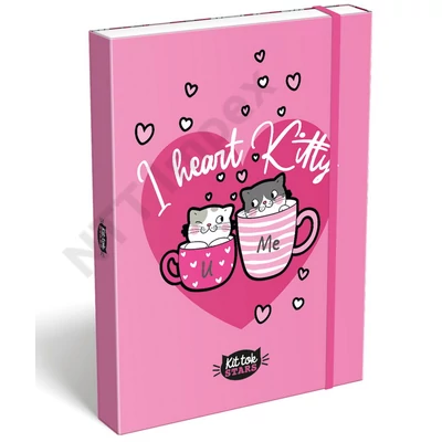 LZC1284PIIS Füzetbox A/4 KitTok Heart Kitty 24128403