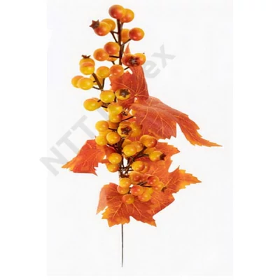 VRT8596LDLK Dekorág őszi bogyós 68cm levéllel narancs