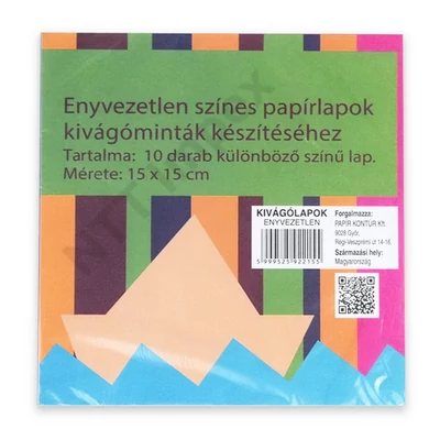 PTR2215PIIS Kivágólap enyvezetlen 15x15cm 10 lap/cs.