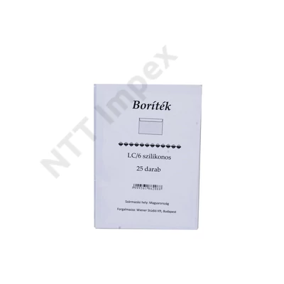 WNR6208PIEE BORÍTÉK LC/6, FEHÉR, SZILIKONOS 25db/cs