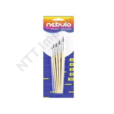 NBT8222PIIS Ecsetkészlet, festett fanyelű, 3db-os Nebulo
