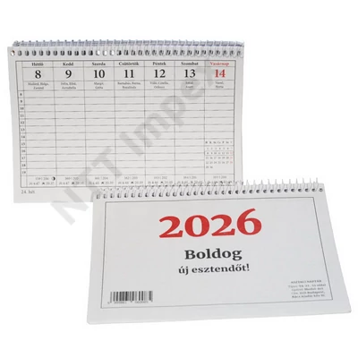 SZM6008PIEE Naptár pd asztali 23TA 