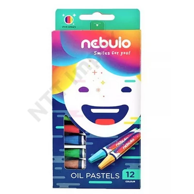 NBT3030PIIS Olajpasztell készlet, 12 színes, Nebulo
