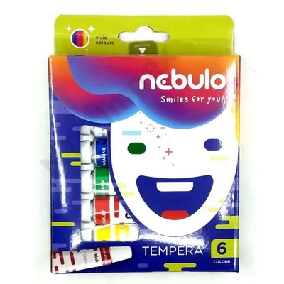 NBT3036PIIS Tempera készlet, 12ml, 6 szín, Nebulo