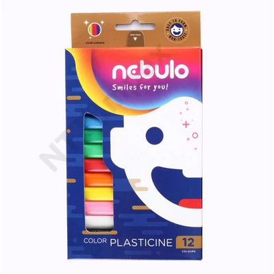 NBT3074PIIS Gyurma készlet, 12színes, 200g, Nebulo