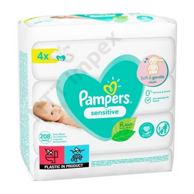 ZLD6262DRHT PAMPERS TÖRÖLKENDŐ 4*52 DB SENSITIVE