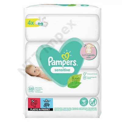 ZLD6275DRHT PAMPERS TÖRÖLKENDŐ 4X80.DB SENSITIVE