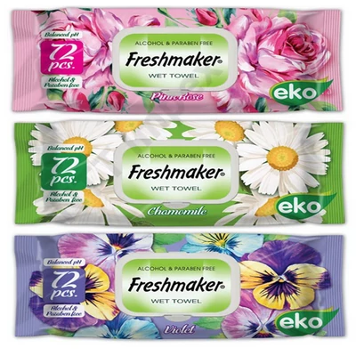 SVN7300DRHT Eko Freshmaker nedves törlőkendő 72 lapos