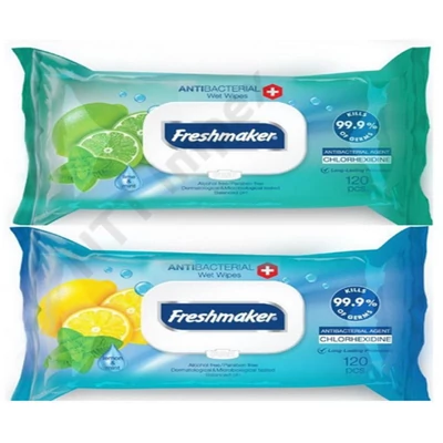 SVN7363DRHT Freshmaker Antibafungal nedves törlőkendő 120lap