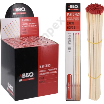 KPM0012HKEE BBQ gyufa, 27cm, 60db/cs. X76310020