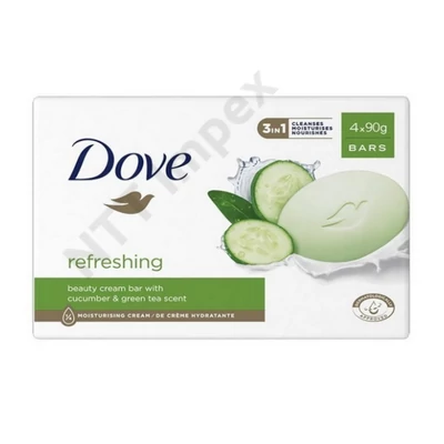 SMR3916DRSP Dove Soap-Refreshing-Cucumber & Green Tea 4x90g