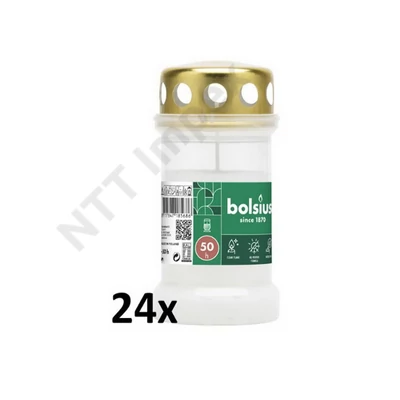 BLS8570GYKG Bolsius P.mécsesbetét NR3L WHI 24db/cs