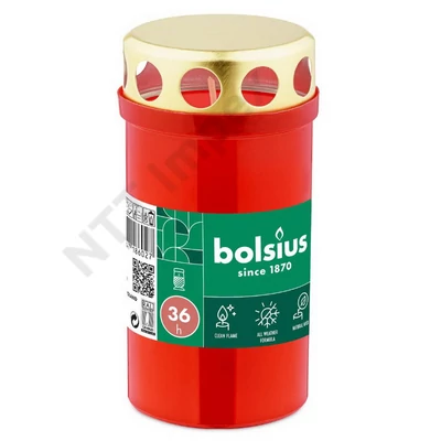 BLS8604GYKG Bolsius P.mécsesbetét NR3LS RED 20db/cs